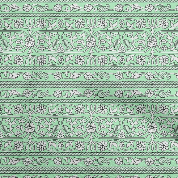 oneOone Polyester Spandex Light Mint Green Fabric Block Dress Material Fabric Print Fabric By The Yard 56 Inch Wide-SZ
