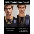 thumbnail image 5 of Bandmax 2MM Gold Plated Flat Box Link Chains Necklace for Men Women Solid Stainless Steel Cable Chain Jewelry Birthday Father Day Gift for Mens Son Husband Dad, 5 of 10