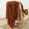 thumbnail image 6 of Home Soft Things Solid Faux Fur Throw - Umber - 50" x 60", 6 of 10