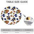 thumbnail image 6 of Pioneer Flower Floral Print Pattern Round Fitted Tablecloth with Elastic Edge,Dining Table Cover Waterproof,Outdoor Round Tablecloth for Camping,Dining,Indoor and Outdoor, 6 of 7