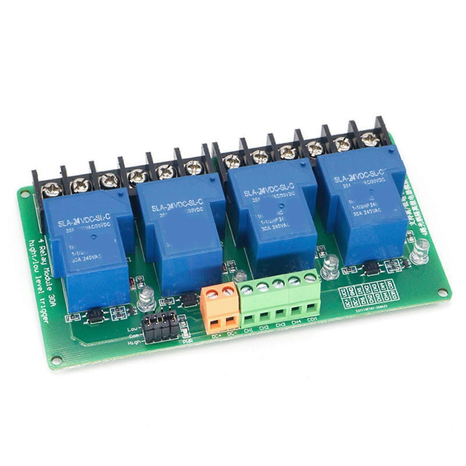 4 Channel Relays Module for PLC Automation Equipment Control Load DC30V ...