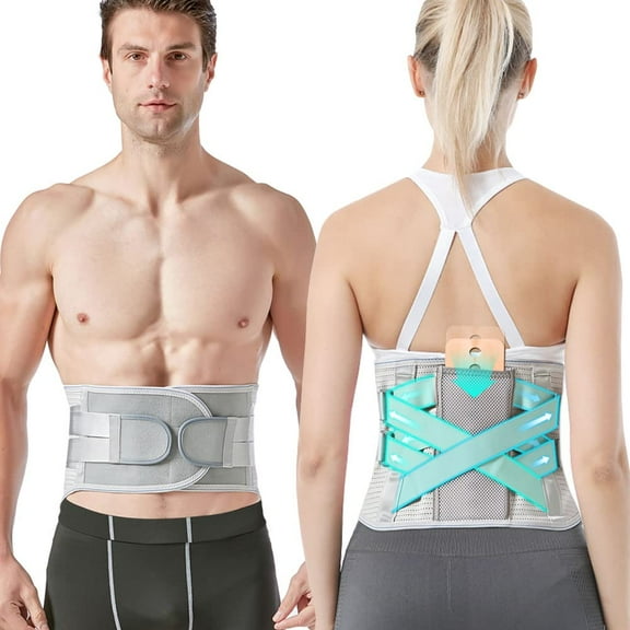 BraceTop Upgraded Back Braces for Lower Back Pain Relief with Bionic Support Plate