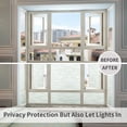 thumbnail image 3 of 30x200cm Privacy Window Film Reusable Glass Opacifying Film Opaque Film Patterned Glazing Film Electrostatic Self-Adhesive Window Film Anti UV Window Film for Office Kitchen Bedroom Home, 3 of 5