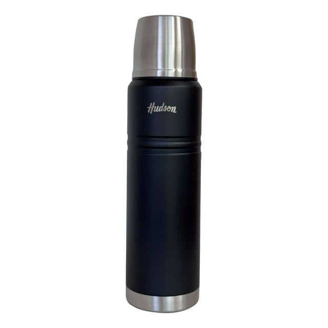 Termo Botella Térmica 1l Hudson Acero Inoxidable Doble Pared Negro