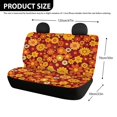 thumbnail image 4 of Psesaysky Retro 70s Floral Theme Car Seat Covers for SUV, 2 Pack Non-Slip Rear Bench Seat Covers Durable Comfortable Universal Cushion Protectors, 4 of 7