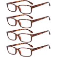 thumbnail image 1 of HAHDAXIA Lot de 4 Lunettes de Lecture pour Femmes/hommes Charnières à Ressort Lunettes de Lecture Lunettes Légères, 1 of 6