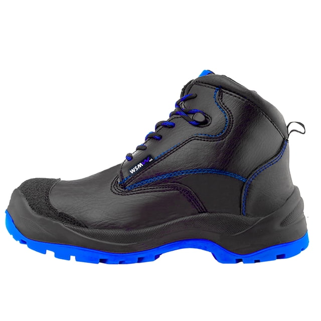 Zapato de Seguridad WSM, Ergonómico y muy ligero. Con casquillo de Policarbonato. Bota Industrial y multifuncional. Es un calzado de trabajo dieléctrico y antiderrapante. Est. 2957-MT WSM 2957MTNGO270