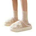 thumbnail image 6 of NexTorq Checkered Slipper House Slippers for Women Men Plush Warm Fuzzy Slippers Flyffy Bedroom Shoes Indoor Slip On US:9 (EU:40-41), 6 of 6