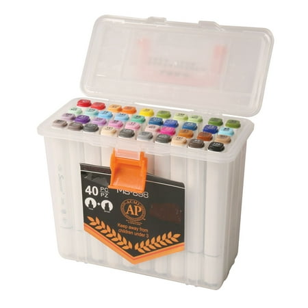 The Ultimate Dual-Tip Artist's Markers Set - 40 (Best Artist Markers For Coloring)