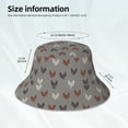 thumbnail image 3 of Fotbe Rooster Sombrero Tipo Pescador con Estampado – Sombrero de Sol de Algodón de Moda para Playa, Golf, Pesca, 3 of 6