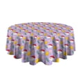 thumbnail image 5 of Christmas Round Tablecloth 60x60in(153x153cm) – Waterproof Polyester Table Cover with Full Print Design, Wrinkle Resistant & Washable for Kitchen Dining Party Decor, 5 of 6