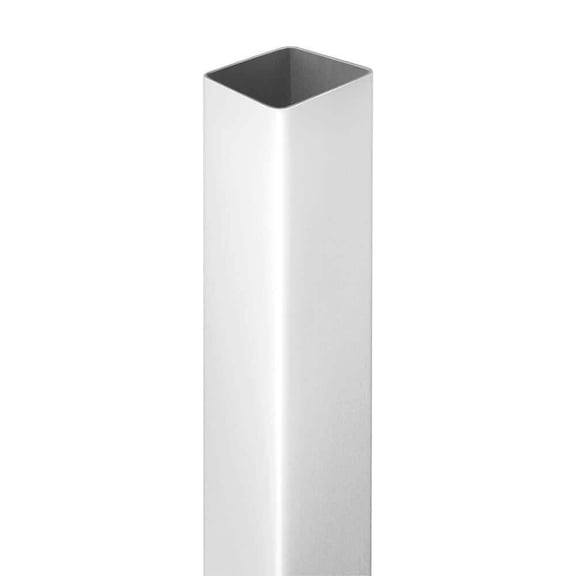 Vinyl Fence Post 4x4x6 White Square UV Protected Lightweight Outdoor Durable