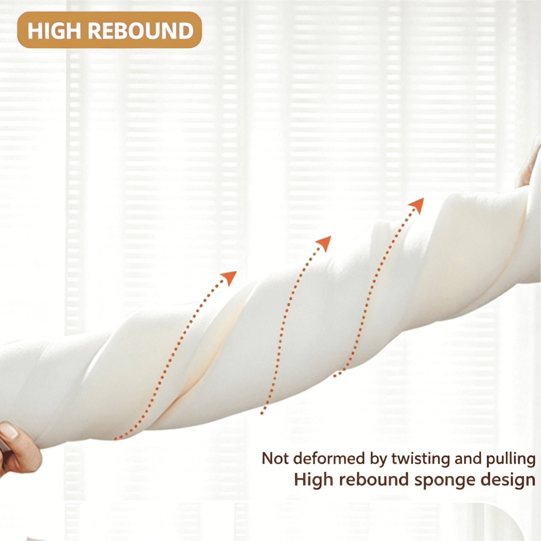 Oaskys Soft Square Headboard Wedge Pillow – High Rebound Ergonomic Support Memory Foam Cushion, King Queen Size Gap Filling for Bed and Sofa, Gray