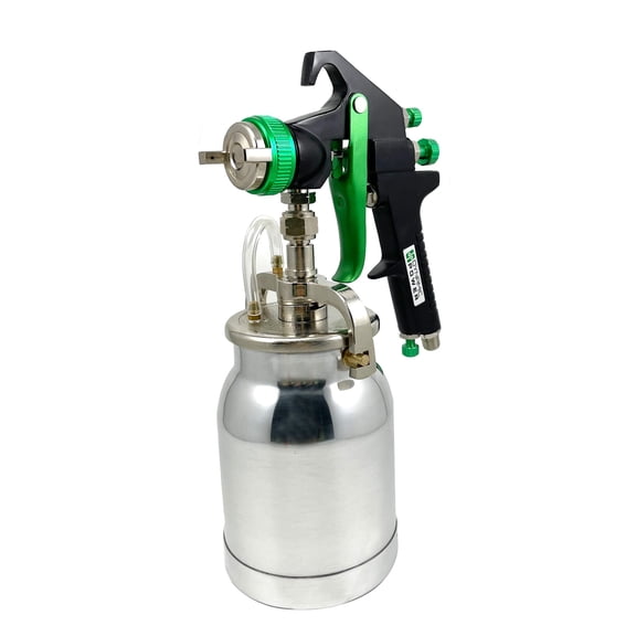 DYNAMIC POWER Professional Siphon Feed Spray Paint Gun – 1.8mm & 2.2mm Tips, 1000cc Cup, Ideal for Automotive, Car, Furniture & House Painting