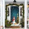 thumbnail image 4 of Yunuuuoa Christmas Door Curtain Santa Claus Design Polyester Fabric Holiday Decoration for Front Door Indoor Wall Party Festive Atmosphere, 4 of 6
