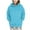 Sky Blue, variant on asjyhkr Hoodies for Women Crew Neck Hooded Long Sleeve Sweatshirts Solid Color Casual Breathable Thermal Running Gym Workout Tops with Pockets