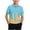 Light Blue, variant on SROBPTY Teen Boys Summer Short Sleeve Tops Print Breathable Collared with Button Tee Shirts for Everyday Wear 5-15 Years