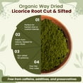 thumbnail image 6 of Organic Way Soursop Leaf Coarse Powder - Herbal Tea | Organic, Vegan, Non GMO & Gluten Free | Resealable Bag, USDA & Kosher Certified | 100% Raw from Sri Lanka (4 Oz), 6 of 8