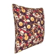 thumbnail image 2 of Fotbe Skull record lips Pattern Velvet Decorative Throw Pillow Covers with Elegant Piping, Soft Plush Cushion Cover for Sofa, Bed, Car, Office-16"x16", 2 of 8