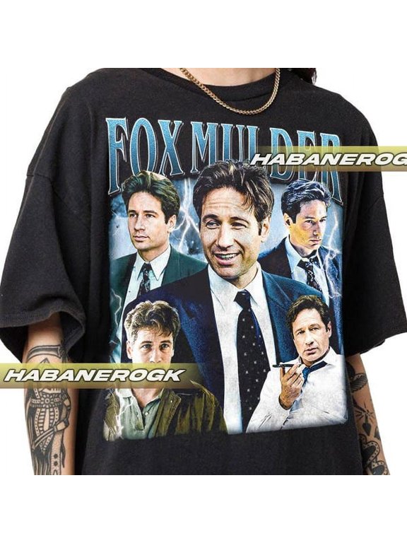 Limited Fox Mulder, David Duchovny Vintage T-Shirt, Gift For Women and Man Unisex T-Shirt