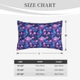 thumbnail image 3 of Fotbe Blue Skull Rose Pillow Cases - Envelope Closure - Luxury, Extra Soft, Cooling Pillow Covers - Wrinkle, Fade, Stain Resistant-16"x24", 3 of 8