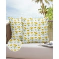thumbnail image 6 of Outdoor Throw Pillow Cover Farm Blossoms Sunflowers Floral Waterproof Cushion Covers 2 Pack White and Yellow Pillow Cases Home Decoration for Patio Garden Couch Sofa, 6 of 6