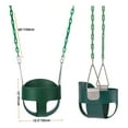thumbnail image 4 of KINSPORY Outdoor Swing Seat, Weather Resistant High Back Infant Seat with Heavy-Duty Chains & Tree Straps, 4 of 8