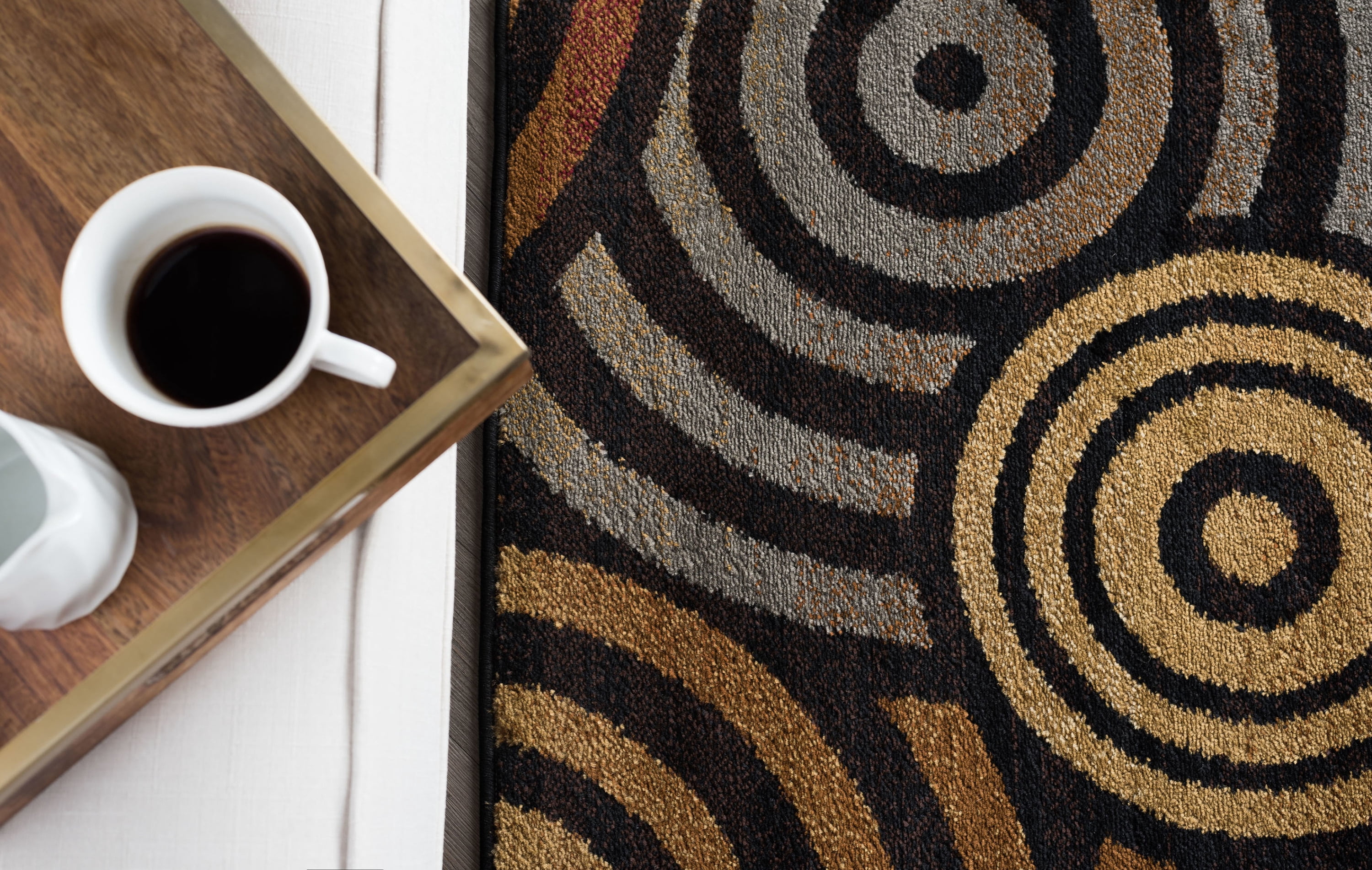 Contemporary 8x10 Area Rug (7'6'' x 9'10'') Geometric Multi-Color Living Room Easy to Clean