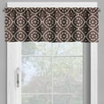 thumbnail image 2 of Ambesonne Ethnic Window Valance, Ornament Old Style, 54" X 18", Dark Brown and Ivory, 2 of 5
