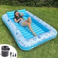 thumbnail image 1 of Piscina inflable de bronceado Rukala XL con bomba eléctrica 215x147cm, 1 of 7