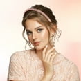 thumbnail image 2 of Unique Bargains 4pcs Diadema con Peine de Dientes Diadema con Peine para Mujeres Rosa Púrpura Verde Claro Beige, 2 of 7