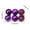 Purple-Z6, variant on 6-Pack Christmas Tree Ornaments - 6" Plastic Hanging Decorations for Holiday Party, Home, Fireplace & Outdoor Decor - Festive Ball Ornaments for Xmas Tree, Wall & Shelf Decorating