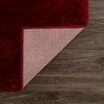 thumbnail image 5 of Hauteloom Heavenly Solid Shag Area Rug for Living Room Bedroom - High Pile Fluffy Carpet - Soft Shaggy Cozy Plush Rug - Dark Red, Burgundy - 7'10" x 10', 5 of 12