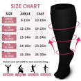 thumbnail image 6 of 3 Pairs Copper Compression Socks for Plus Size Women & Men Circulation 20-30 mmHg Knee High- Better Blood Flow, Swelling, Best Support for Medical, Running, Nursing, 6 of 6