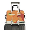 thumbnail image 2 of FORMRS 16" Laptop Bag Carrying Sleeve Case with Handle Travel Shoulder Briefcase, Orange Glasses, 2 of 8