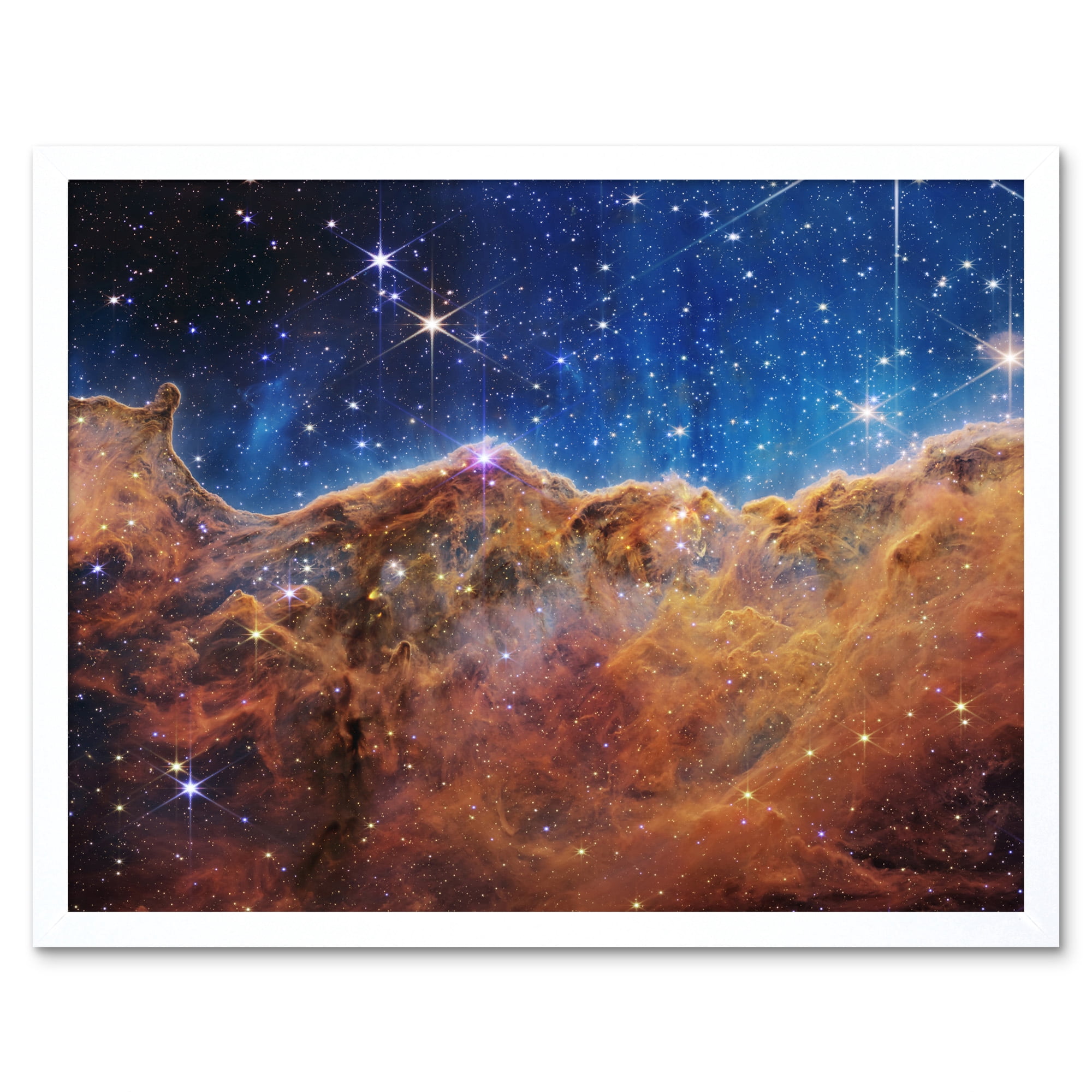 Premium Photo | James webb space telescope image of the cosmic cliffs in the carina nebula nasa