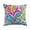04_Watercolor D, variant on Throw Pillow Cover 18x18 Inch Waterproof Summer Flower Bohemian Print Soft Colorful for Car Office Patio Decor by MPOISVA
