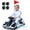 White, variant on 24V Electric Wiggle Car, NEORIVER 360° Rotating Ride on Drift Car – 180W Brushless Motor, High/Low Speed 3-8 mph, Lights, Music, Bluetooth, USB, Replacement Wheels, Go Cart Toy for Kids