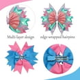 thumbnail image 4 of JoyBowie Glitter Star Layered 7 Inch Baby Hair Bows Clips, 2 Pcs For Toddler Girls, 4 of 10