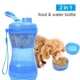 thumbnail image 2 of Botella de agua portátil 2 en 1 para exteriores para perros, botella de almacenamiento de alimentos para entrenamiento, dispensador de agua de polipropileno para perros grandes, accesorios para mascot, 2 of 5