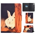 thumbnail image 1 of Dteck Patterned Case for iPad 10th Generation 10.9 inch 2022,Magnetic PU Leather Smart Card Pocket Case Hybrid Silicone Kickstand Cover,Rabbit, 1 of 7