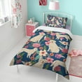 thumbnail image 4 of Golden Retriever and Floral Duvet Cover and Pillowcase Set for Single Bedding, Bedroom Accessories for Kids Teens, 4 of 5