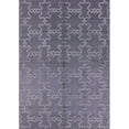 thumbnail image 1 of Ahgly Company Indoor Rectangle Mid-Century Modern Purple Oriental Area Rugs, 7' x 10', 1 of 6