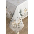 thumbnail image 7 of Maison d' Hermine Deer In The Woods 100% Cotton Tablecloth 54 Inch by 54 Inch., 7 of 7