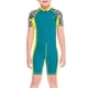 thumbnail image 1 of Niños trajes de buceo traje de buceo secado rápido espalda cremallera mono transpirable Pieles de buceo deportivas para buceo Snorkel Surfing Natación azul XL Eigraketly OD003670-04, 1 of 7