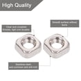 thumbnail image 4 of Square Nuts, 200 Pcs 304 Stainless Steel M3 Square Nuts Machine Screw Nuts Metric Coarse Nuts with Box, 4 of 5