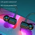 thumbnail image 3 of Auriculares inalámbricos Bluetooth para el cuello, deportivos, binaurales, intrauditivos, para colgar en el cuello, batería de larga duración, 3 of 4
