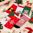 thumbnail image 5 of Baby Toddler Kids Christmas Socks 6 Pairs Colorful Crew Socks for Boys Girls 0-9 Years (Gift Box), 5 of 5