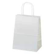 Baker's Dozen White Kraft Medium Gift Bags 8in X 4in X 10in - 13pcs