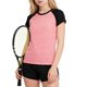 thumbnail image 1 of Odeerbi Juegos Atléticos Secos Rápidos Para Niñas Camiseta de Manga Raglan Dolphin Shorts Ropa Deportiva Respirable Conjunto Para 3-15 Años, 1 of 6